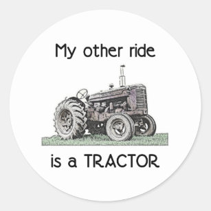 Traktor Runder Aufkleber