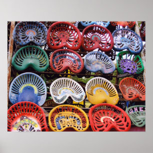 Traktor-Sitze an der Traktor-Show Poster