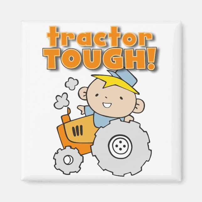 Traktor-starke T - Shirts und Geschenke Magnet (Vorne)