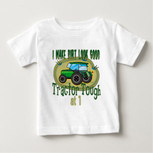 Traktor-starker 1. Geburtstag Baby T-shirt