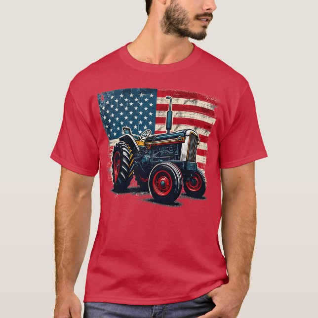 Traktor - Stil 1 T-Shirt (Vorderseite)
