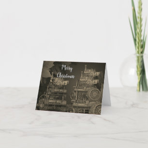 TRAKTOR TRAKTOR TRACTION MOTOR MOTOR 1889 FEIERTAGSKARTE