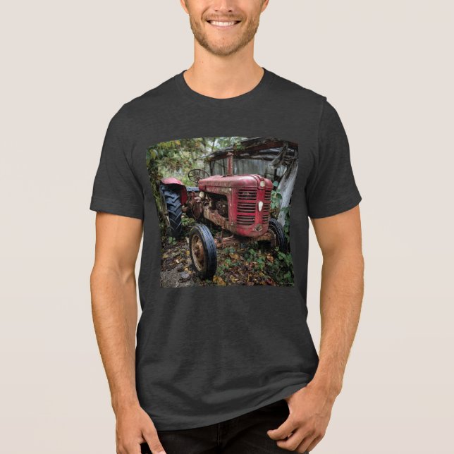 Traktor Tri-Blend Shirt (Vorderseite)