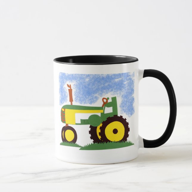Traktor unter Blue Sky Tasse (Rechts)