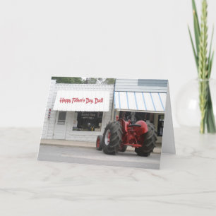 Traktor-Vatertagskarte — Anpassbar Karte