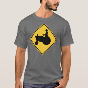 Traktor-Verkehrsschild-Warnung T-Shirt