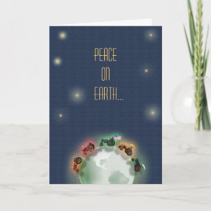 Traktor Weihnachtskarte: Guter Wille zu alten Trak Feiertagskarte