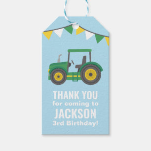 Traktor-Wimpel Fahnen Danke Geburtstagsfeier Geschenkanhänger
