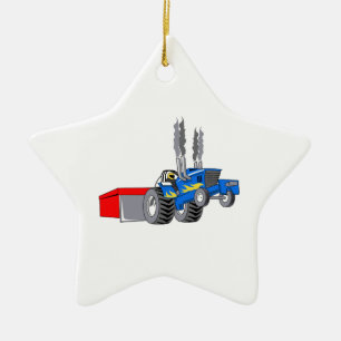 TRAKTOR-ZUG KERAMIK ORNAMENT