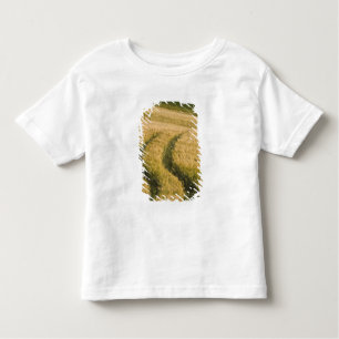 Traktoren durch Weizen, Toskana, Italien Kleinkind T-shirt