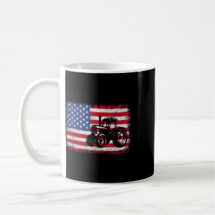 Traktoren USA-Flagge Patriotisches Geschenk für Mä Kaffeetasse