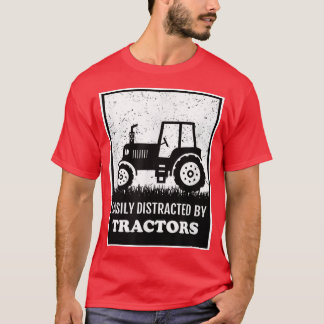 Traktorenzucht leicht ablenkbar durch Traktor T-Shirt