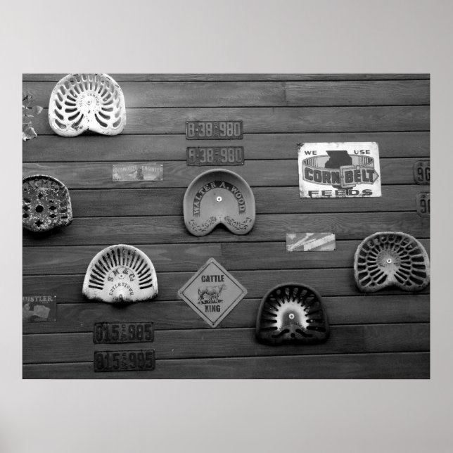 Traktorsitz Poster (Vorne)