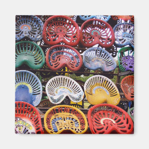 Traktorsitze auf der Traktorshow Magnet