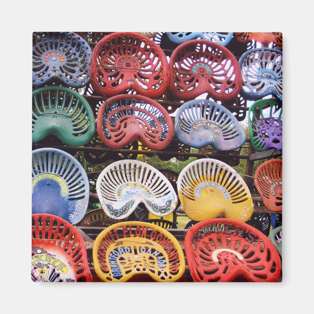 Traktorsitze auf der Traktorshow Magnet (Vorne)