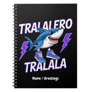 Tralalero Tralala Bootleg Funny Shark Meme Graphic Notizblock