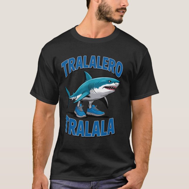 Tralalero Tralala Funny Italian Brainrot Toddlers  T-Shirt (Vorderseite)