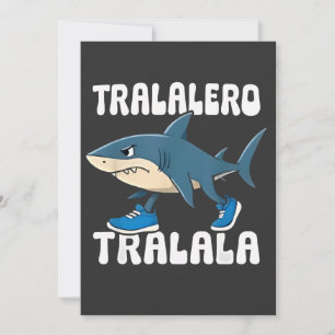 Tralalero Tralala Funny Shark Meme Einladung