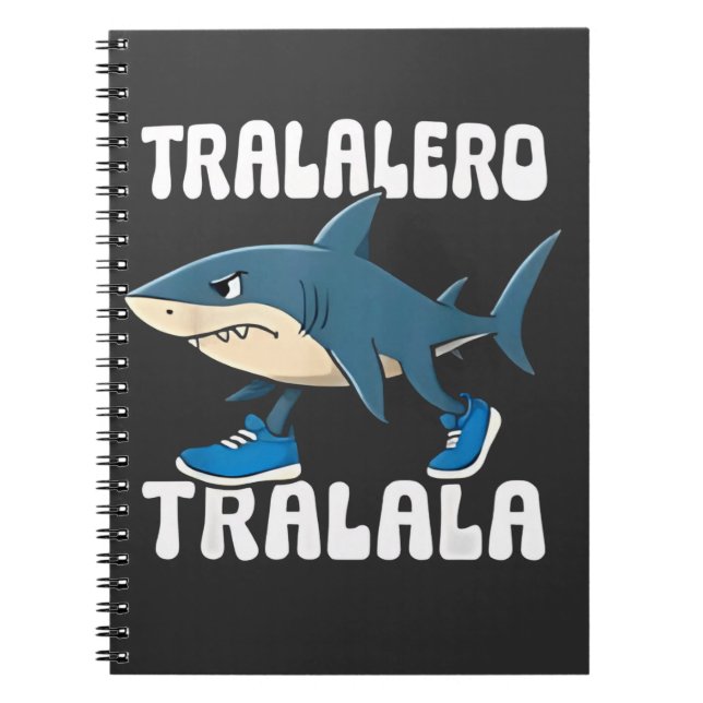 Tralalero Tralala Funny Shark Meme Notizblock (Vorderseite)