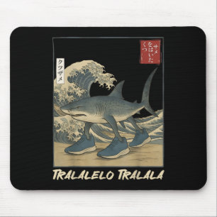 Tralalero Tralala Hai Italienisches Brainrot Meme  Mousepad