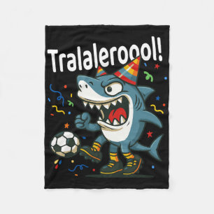 Tralalero Tralala italienische Brainrot-Jungs Fußb Fleecedecke