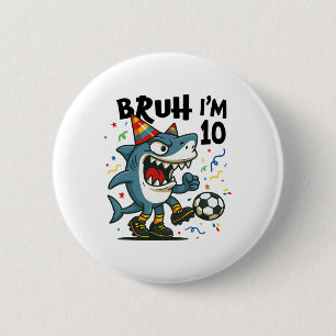 Tralalero Tralala Italienischer Brainrot Fußball 1 Button