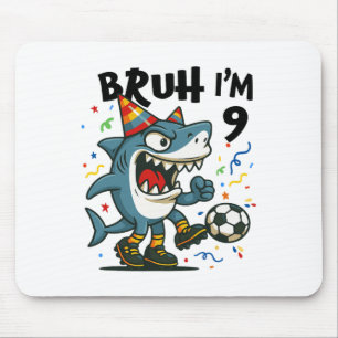 Tralalero Tralala Italienischer Gehirn Roter Junge Mousepad