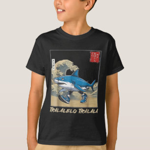 Tralalero Tralala Japanischer Lustiger Hai Italien T-Shirt