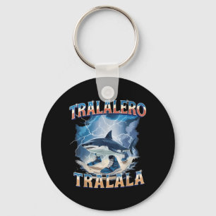 Tralalero Tralala Lustiger Hai Italienischer Brain Schlüsselanhänger