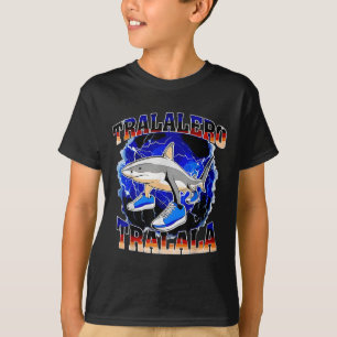 Tralalero Tralala Lustiger Hai Italienischer Brain T-Shirt