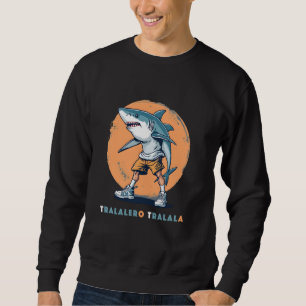 Tralalero Tralala Meme Tee Lustiger Hai-Zitat Ital