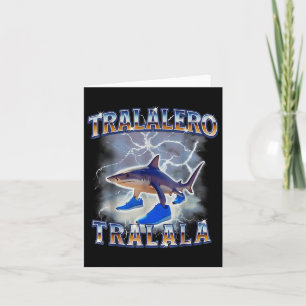 Tralalero Tralala Shark Meme Bootle Karte