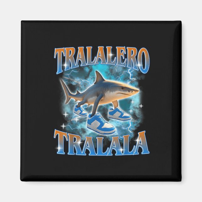 Tralalero Tralala Shark Meme Bootle Magnet (Vorne)