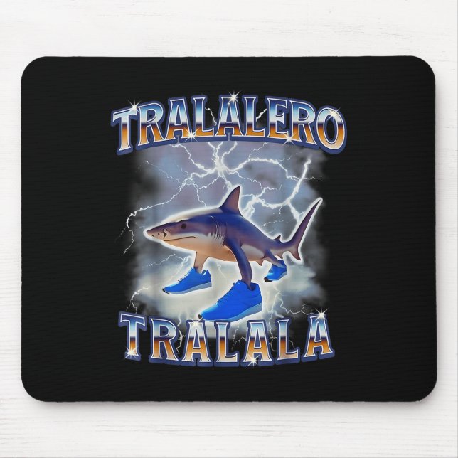 Tralalero Tralala Shark Meme Bootle Mousepad (Vorne)