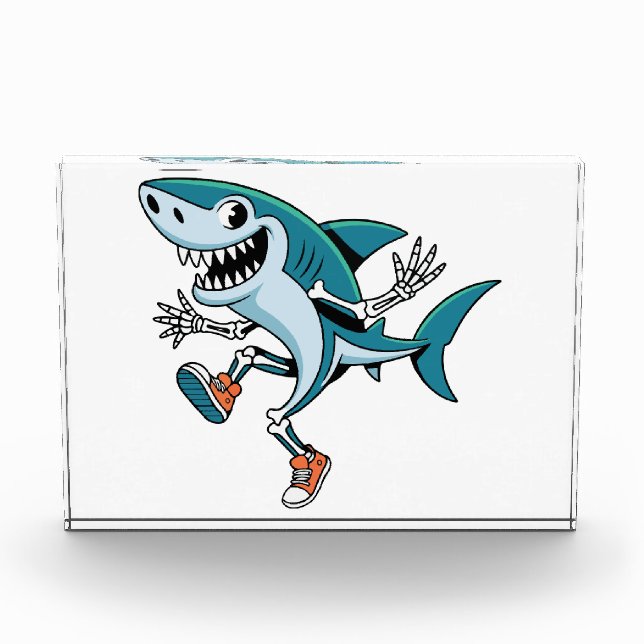 Tralalero Tralala SkeleBoo Halloween Design Fotoblock (Vorderseite)