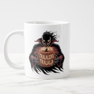 Tralalero Tralala Vampire Pumpkin Halloween Jumbo-Tasse
