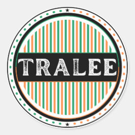 Tralee City Pride Emblem – Irish Identity Runder Aufkleber