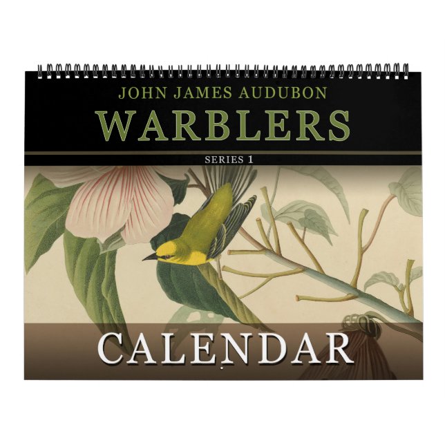 Trällerer-Vögel Johns Audubon von Amerika-Kalender Kalender (Titelbild)