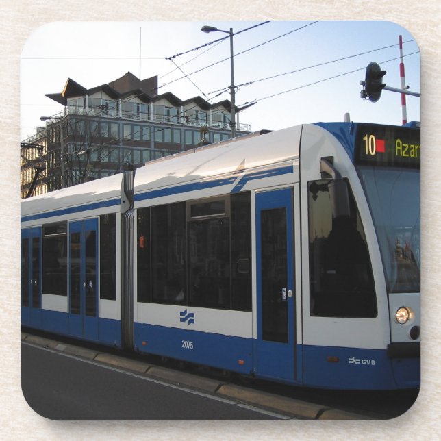 Tram Amsterdam Getränkeuntersetzer (Vorderseite)