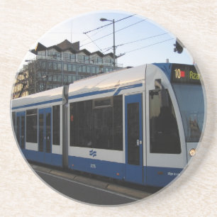 Tram Amsterdam Sandstein Untersetzer