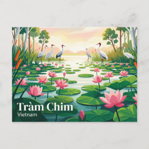 Tràm Chim Nationalpark Vietnam Postkarte
