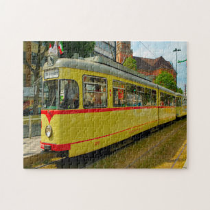 Tram Düsseldorf Deutschland. Puzzle
