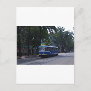 Tram in der Ukraine Postkarte