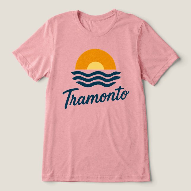 Tramonto Tri-Blend Shirt (Design Vorderseite)