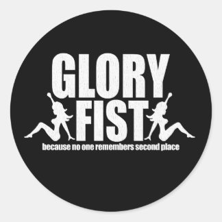 Tramp Briefmarke Sticker! Runder Aufkleber