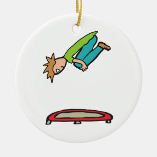 Trampolation Keramik Ornament