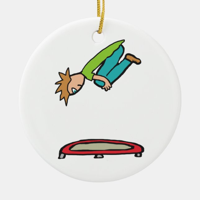 Trampolation Keramik Ornament (Vorne)