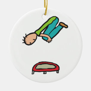 Trampolation Keramik Ornament