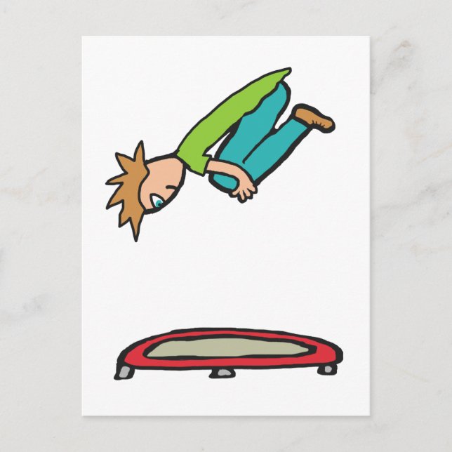 Trampolation Postkarte (Vorderseite)