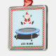 Trampolin Christmas Collectin Silbernes Ornament (Links)